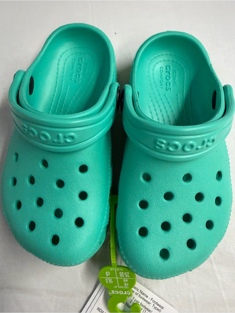 CROCS Kids Clog in Teal